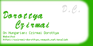 dorottya czirmai business card